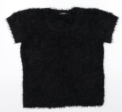 George Womens Black   Basic T-Shirt Size 12