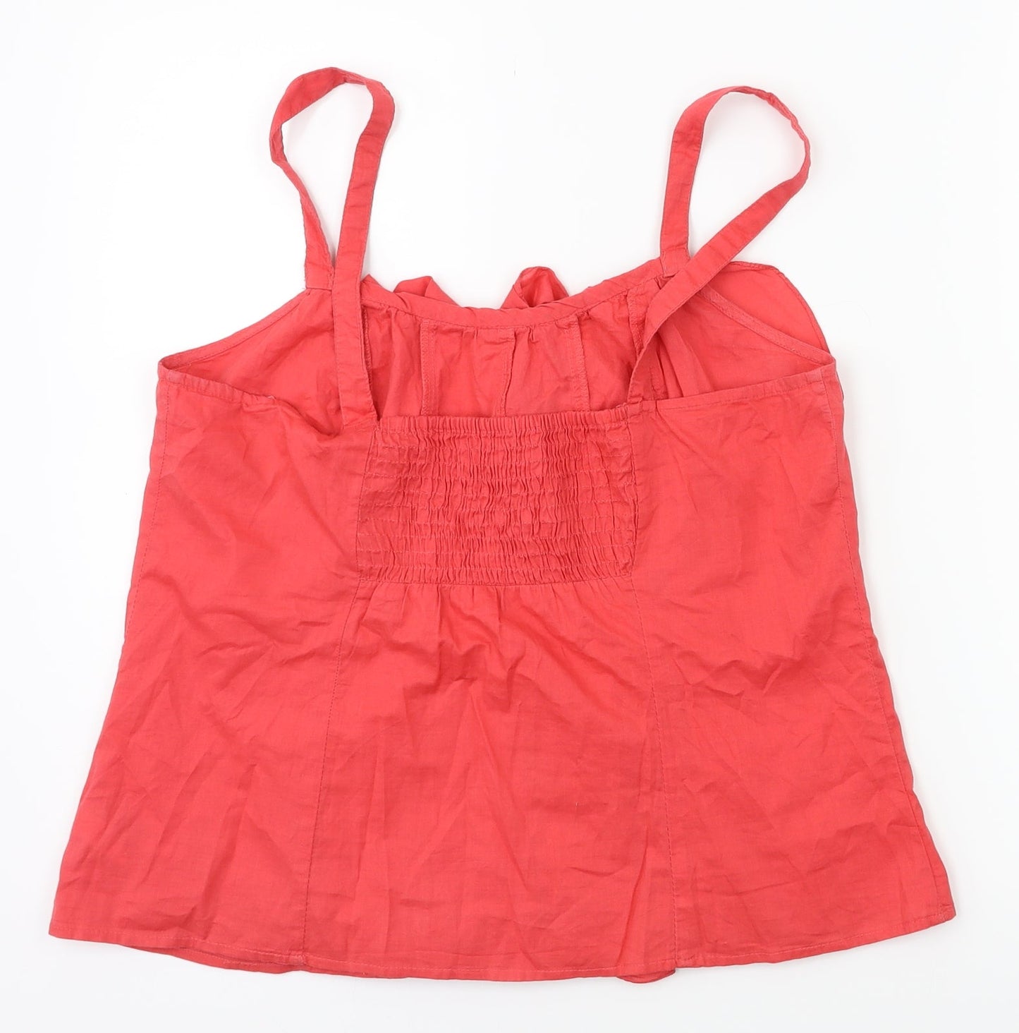 Womens UK Size 12 NEXT Red Basic T-Shirt