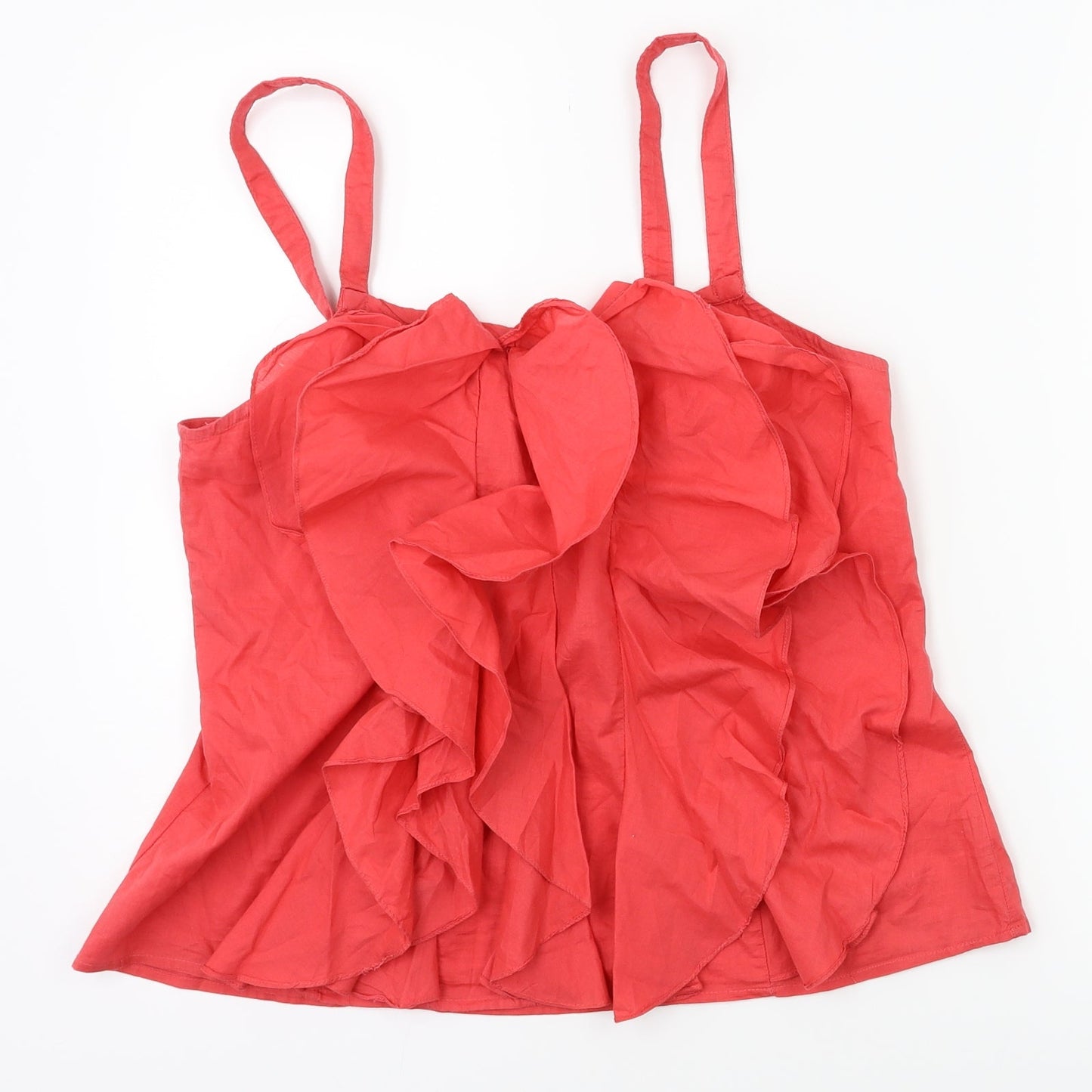 Womens UK Size 12 NEXT Red Basic T-Shirt