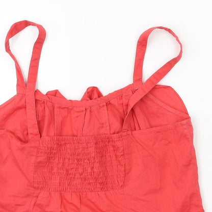 Womens UK Size 12 NEXT Red Basic T-Shirt