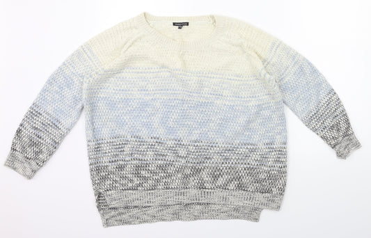 Warehouse Womens Blue   Pullover Jumper Size 12