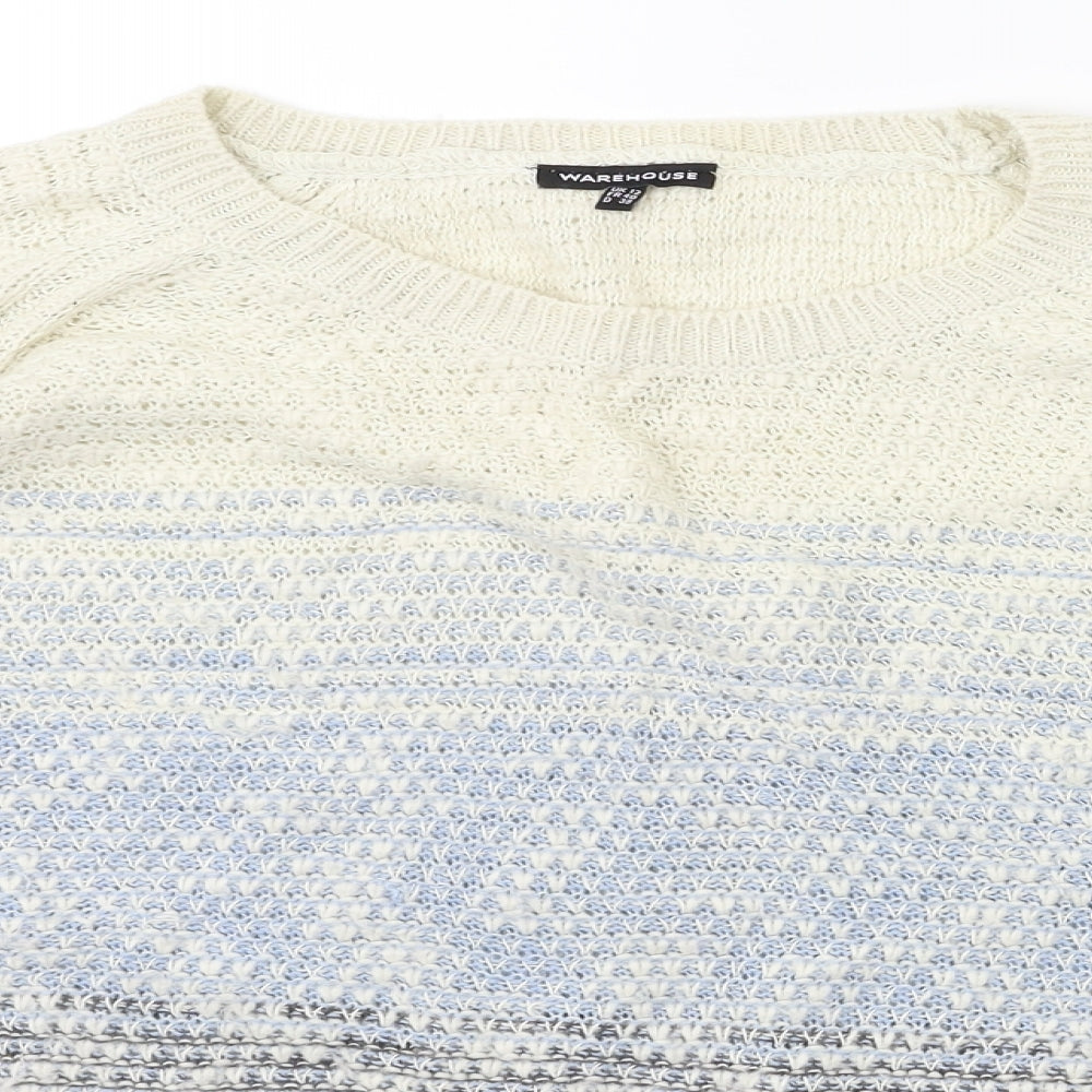 Warehouse Womens Blue   Pullover Jumper Size 12