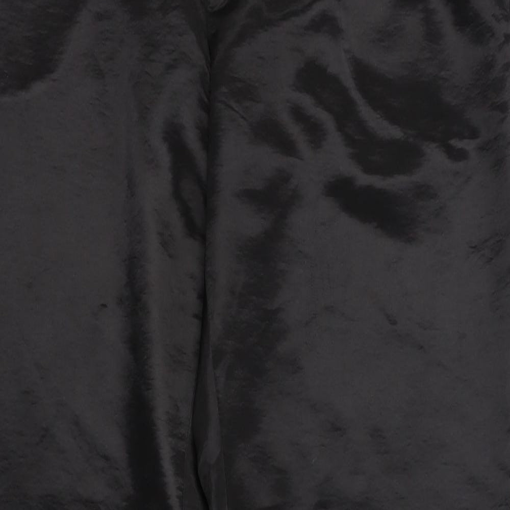 Womens UK Size M Terranova Regular Fit Harem Black Trousers