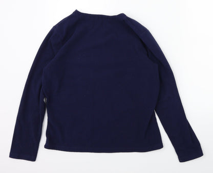 George Girls Black Solid  Top Pyjama Top Size 9 Years  - POLAR BEAR