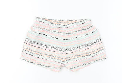 F&F Girls Grey Fair Isle   Sleep Shorts Size 8-9 Years  - elastic waist