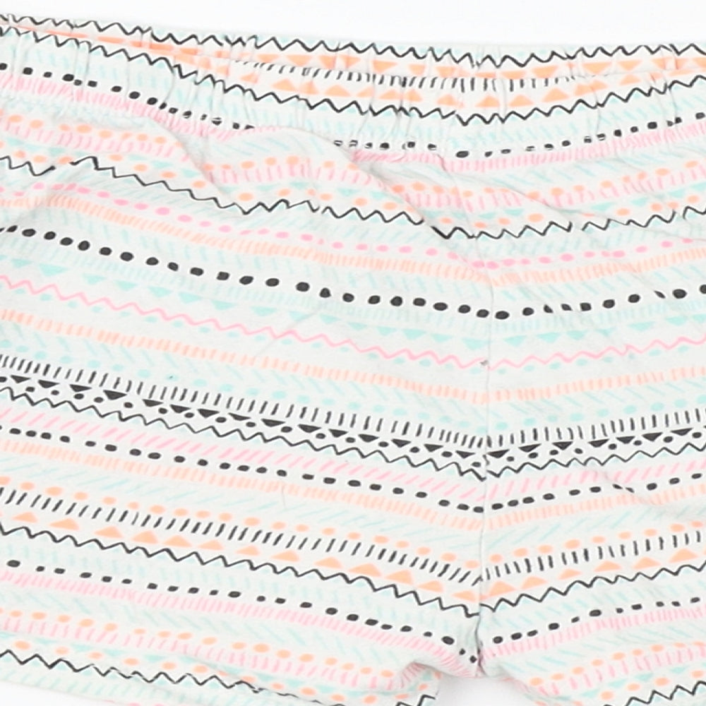 F&F Girls Grey Fair Isle   Sleep Shorts Size 8-9 Years  - elastic waist