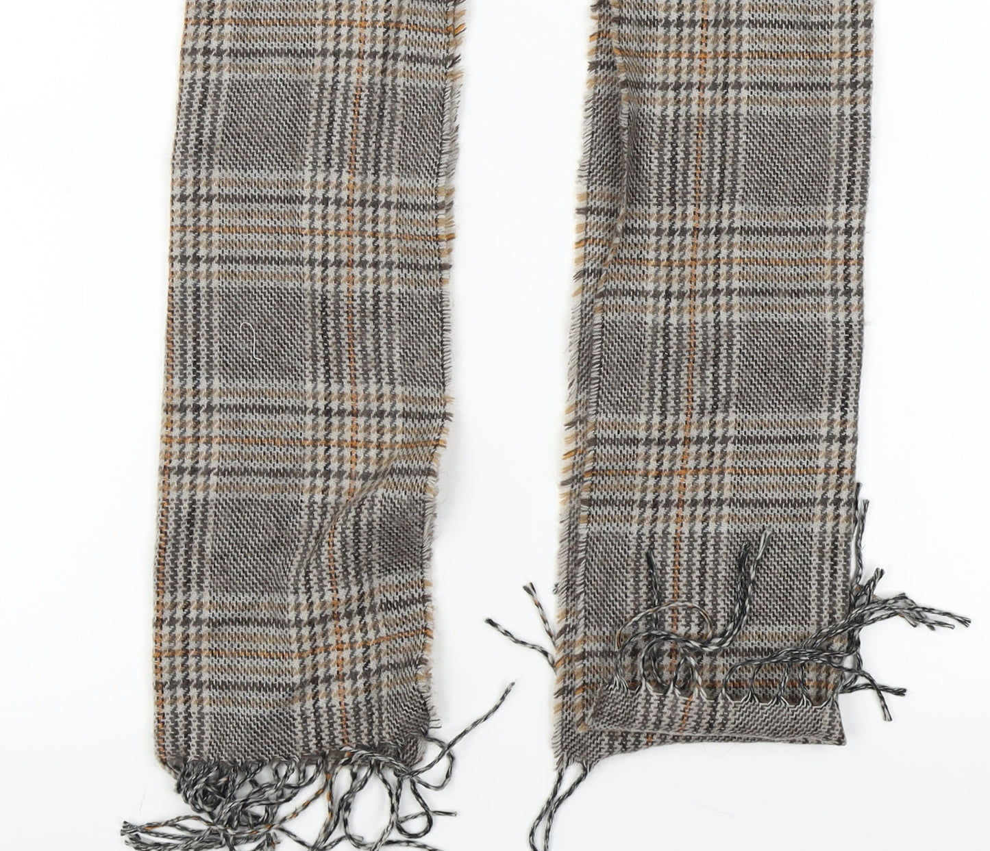 New Look Womens Brown Plaid Knit  Scarf