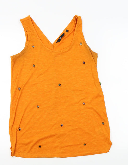 Womens UK Size 8 NEXT Orange Basic Tank