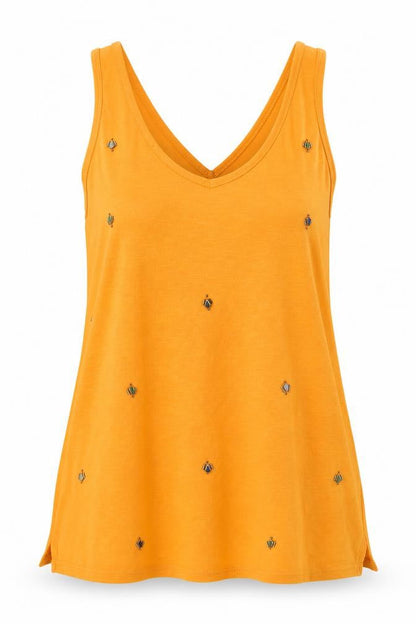 Womens UK Size 8 NEXT Orange Basic Tank