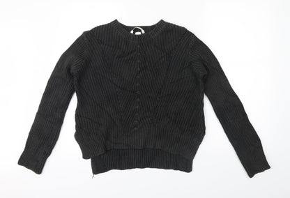 H&M Womens Black   Pullover Jumper Size S