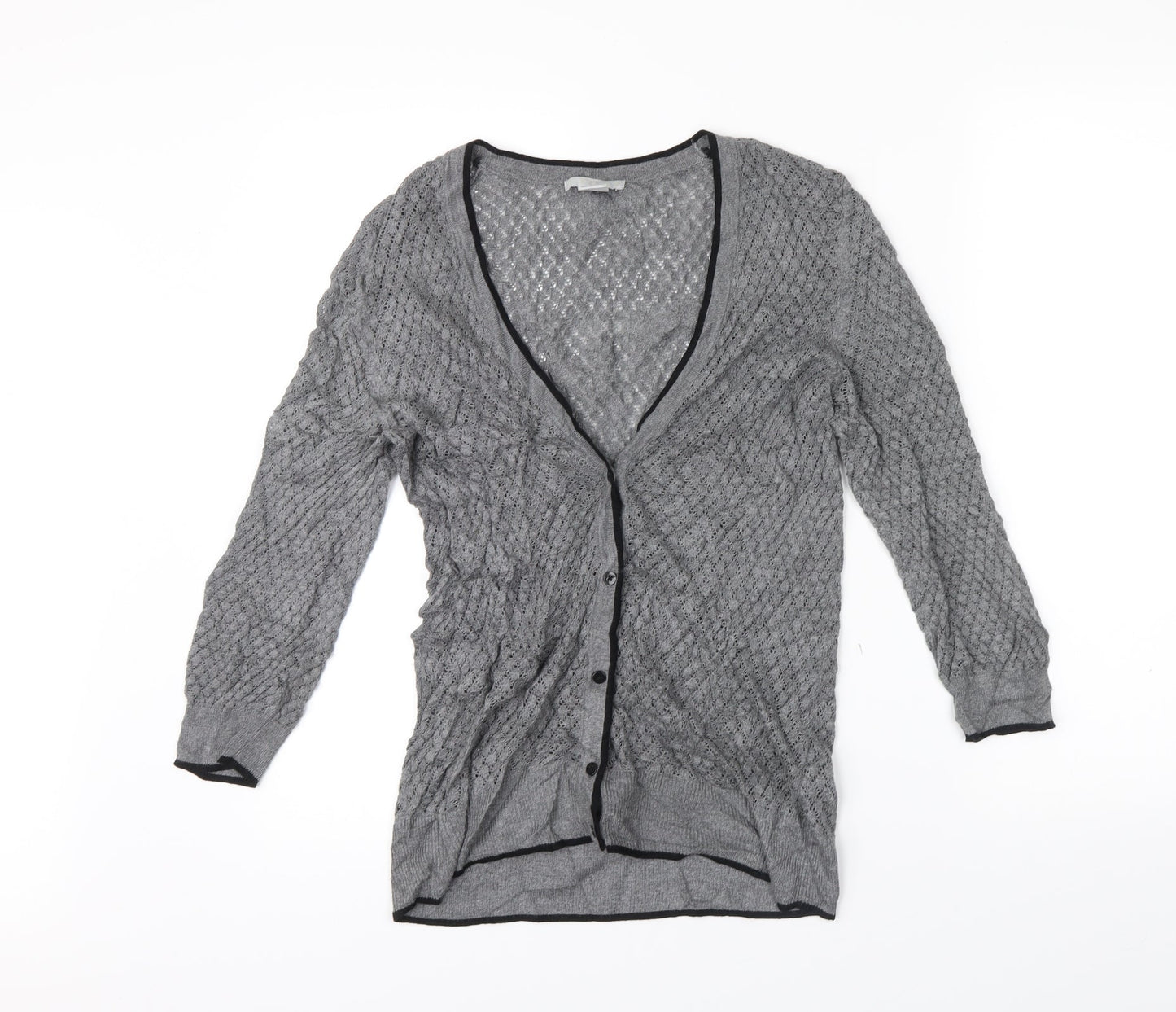 H&M Womens Grey   Cardigan Jumper Size S