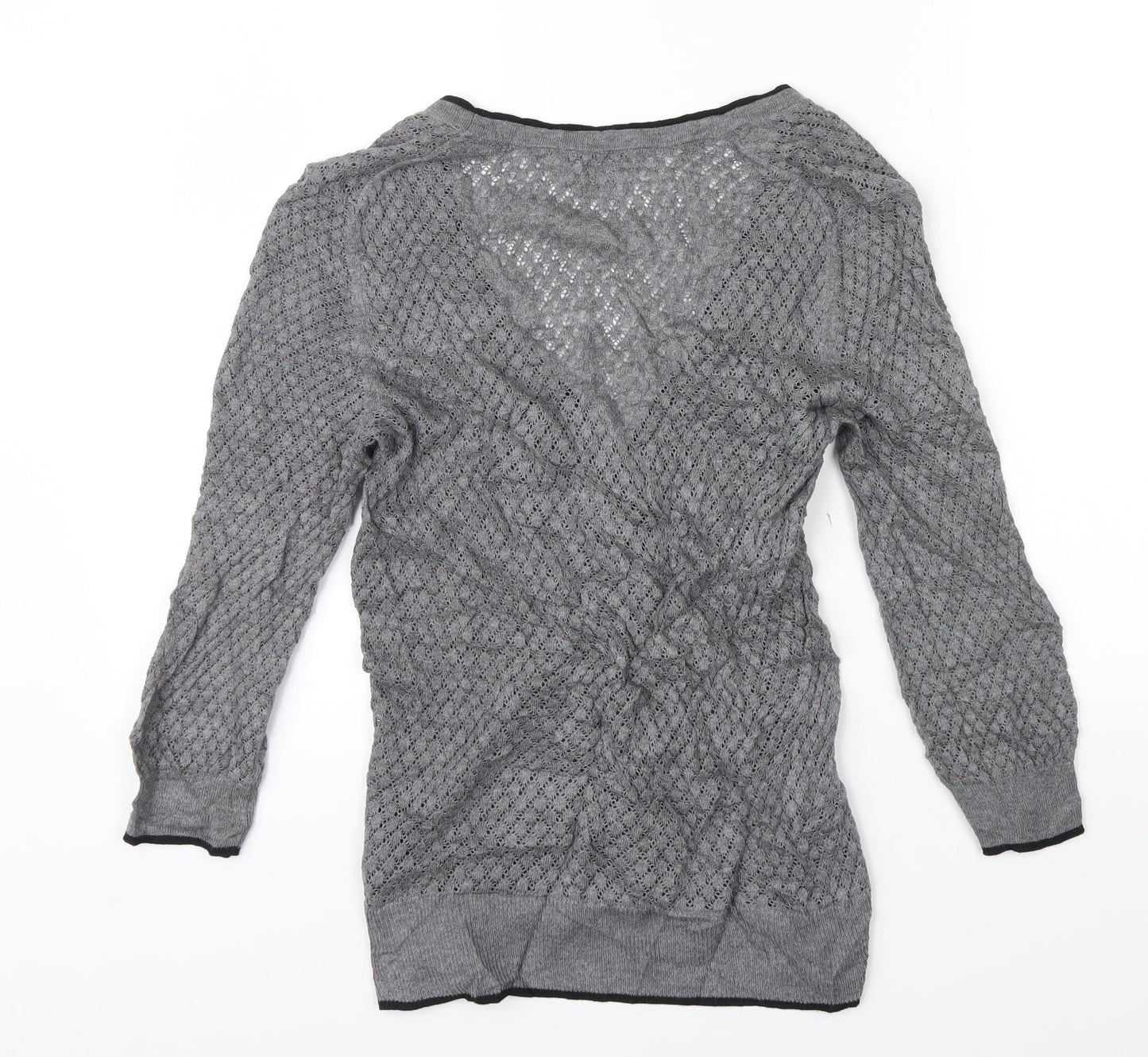 H&M Womens Grey   Cardigan Jumper Size S