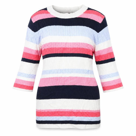 Marks & Spencer Womens Multicoloured Striped  Pullover Jumper Size 10