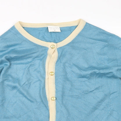 Anne De Lancay Womens Blue   Cape Jumper Size S