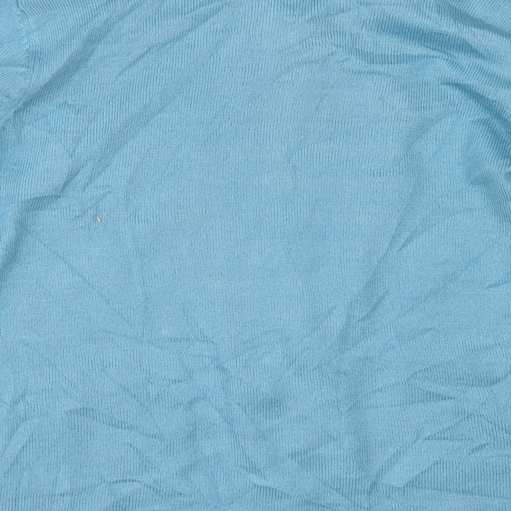 Anne De Lancay Womens Blue   Cape Jumper Size S