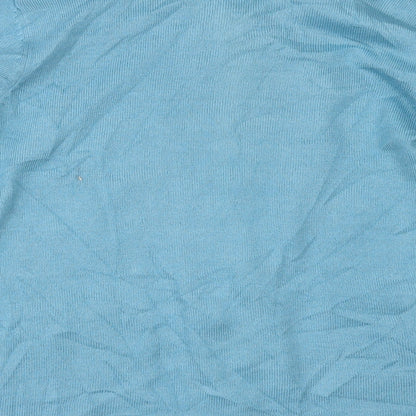 Anne De Lancay Womens Blue   Cape Jumper Size S