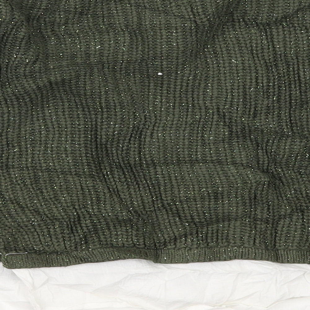 Marks and Spencer Girls Green   Pullover Jumper Size 6-7 Years  - shirt bottom