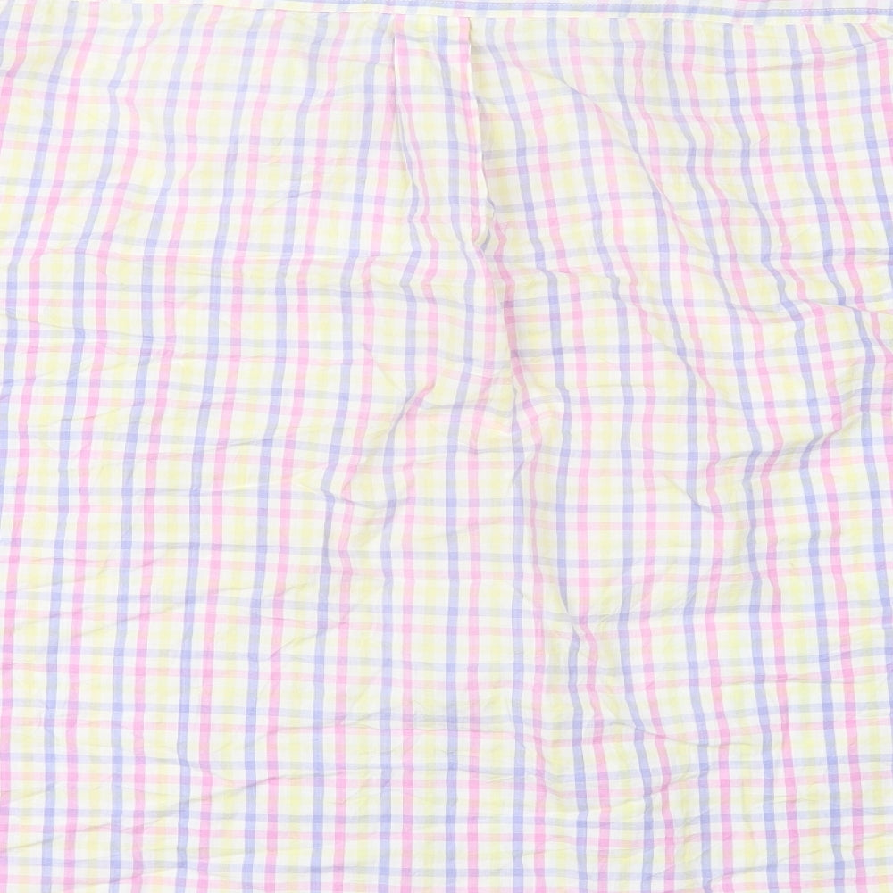 Mens UK Size 2XL GREENVILLA White  Button-Up Short Sleeve Casual Shirt