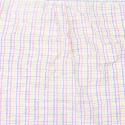 Mens UK Size 2XL GREENVILLA White  Button-Up Short Sleeve Casual Shirt