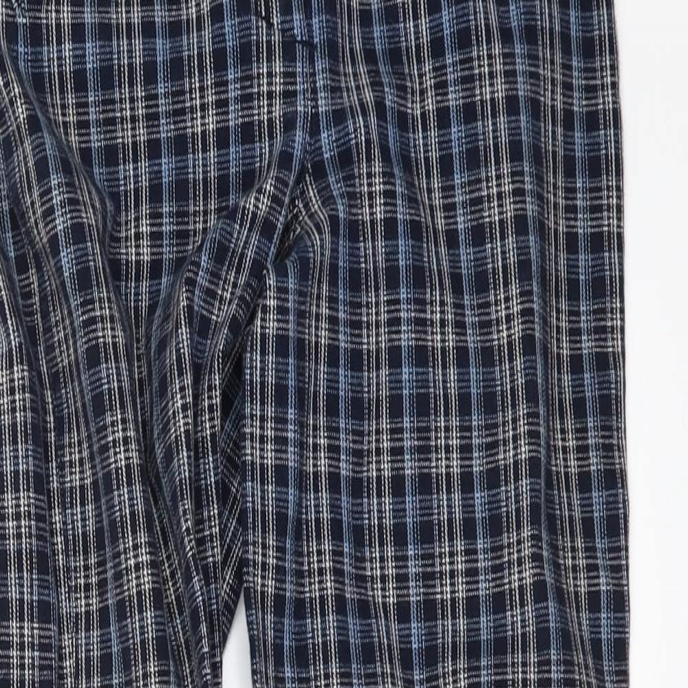 EILLEEN DOUGLAS Girls Blue Check  Jegging Trousers Size M - Jodhpurs