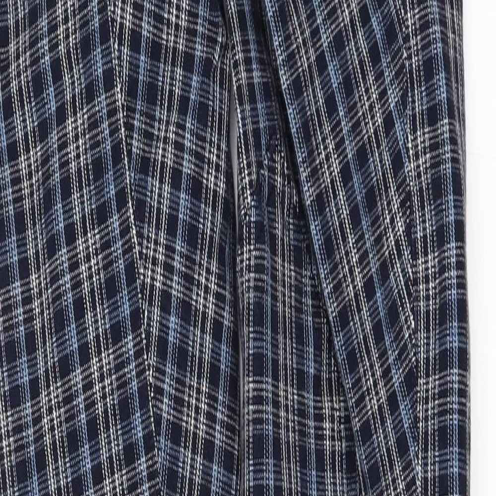 EILLEEN DOUGLAS Girls Blue Check  Jegging Trousers Size M - Jodhpurs