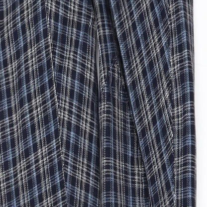 EILLEEN DOUGLAS Girls Blue Check  Jegging Trousers Size M - Jodhpurs