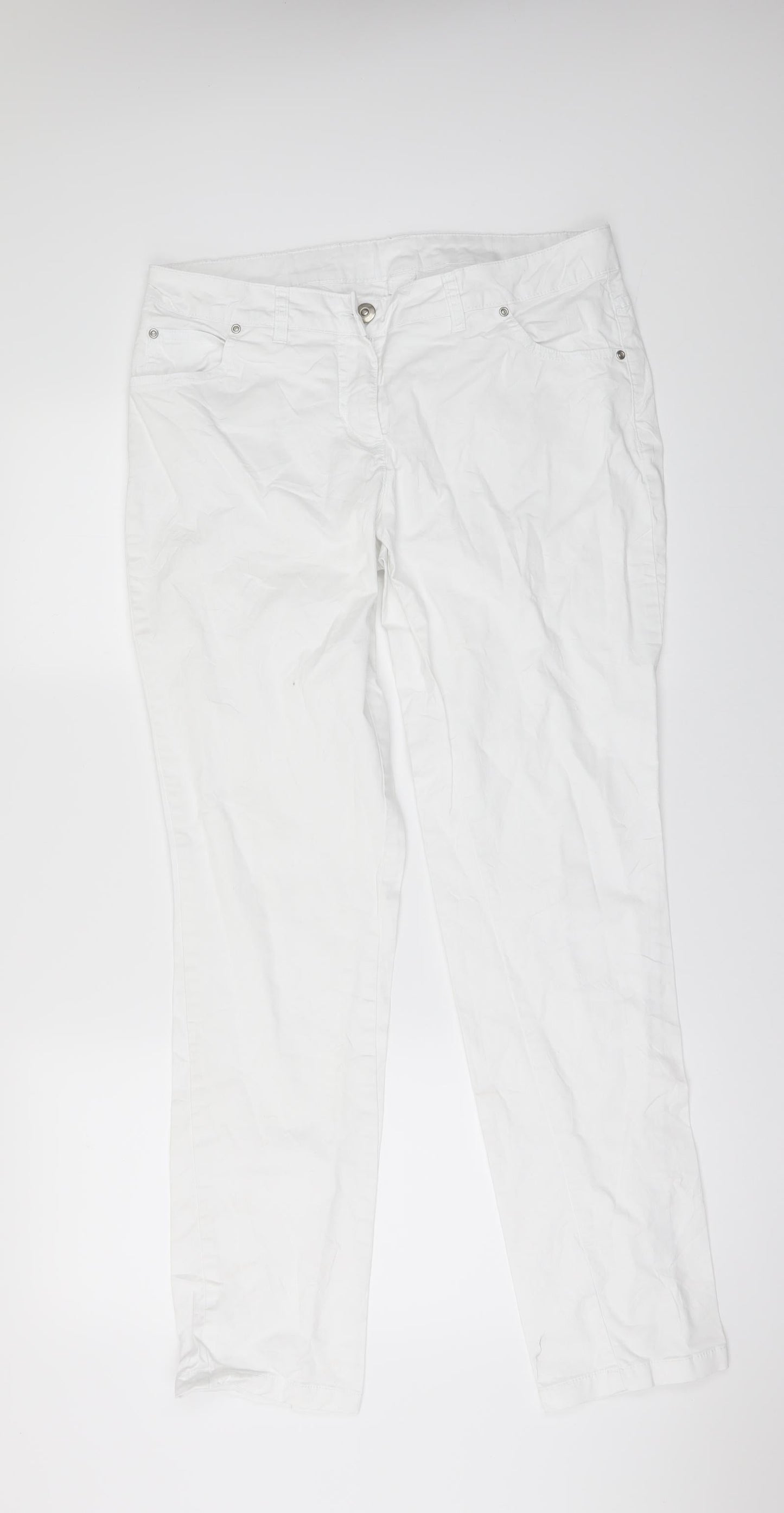 JOBSTYLE Womens White  Denim Skinny Jeans Size M L31 in