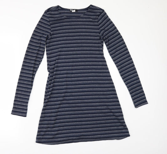 BDG Womens Blue Striped  A-Line  Size XS