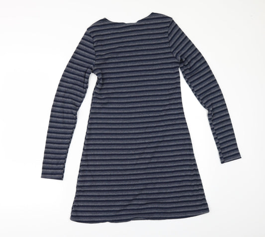 BDG Womens Blue Striped  A-Line  Size XS