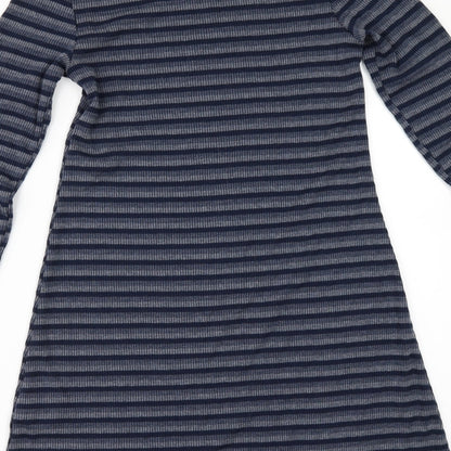 BDG Womens Blue Striped  A-Line  Size XS