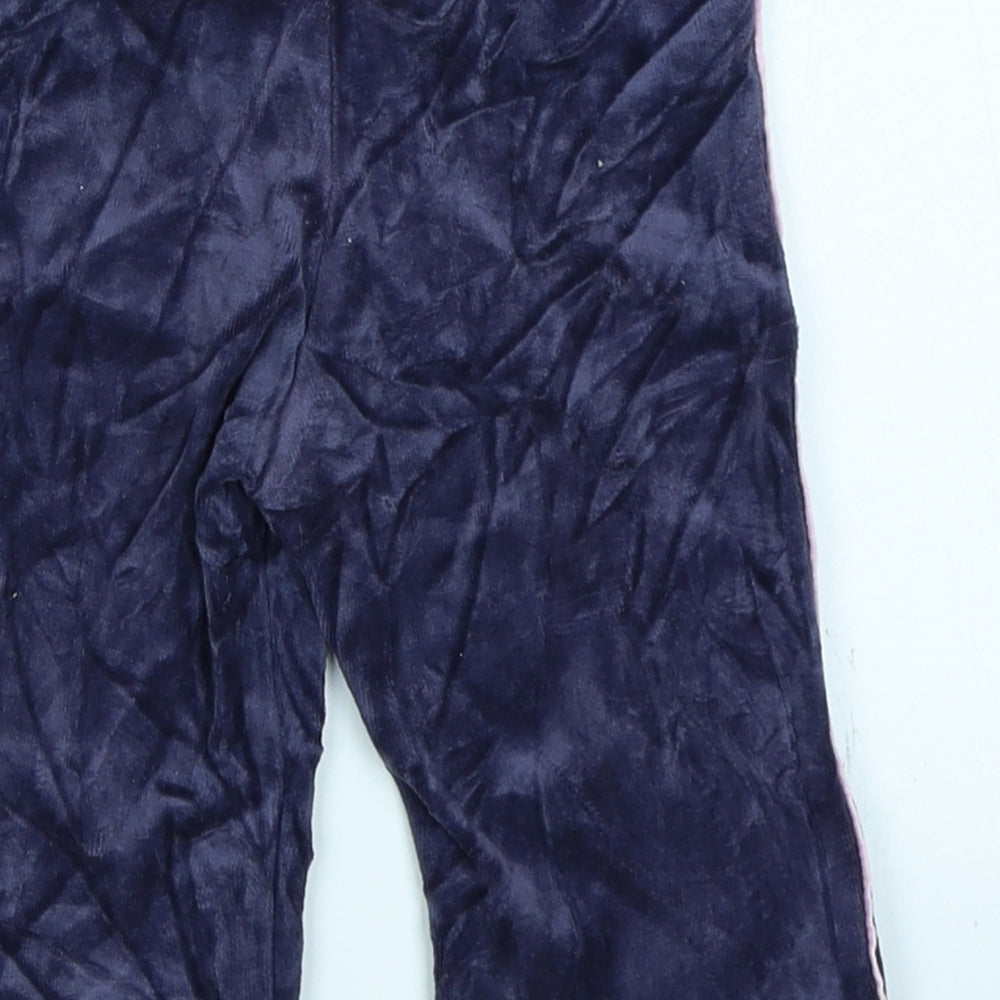 NEXT Girls Purple  Velour Jogger Trousers Size 3-6 Months