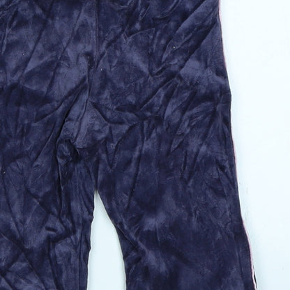 NEXT Girls Purple  Velour Jogger Trousers Size 3-6 Months