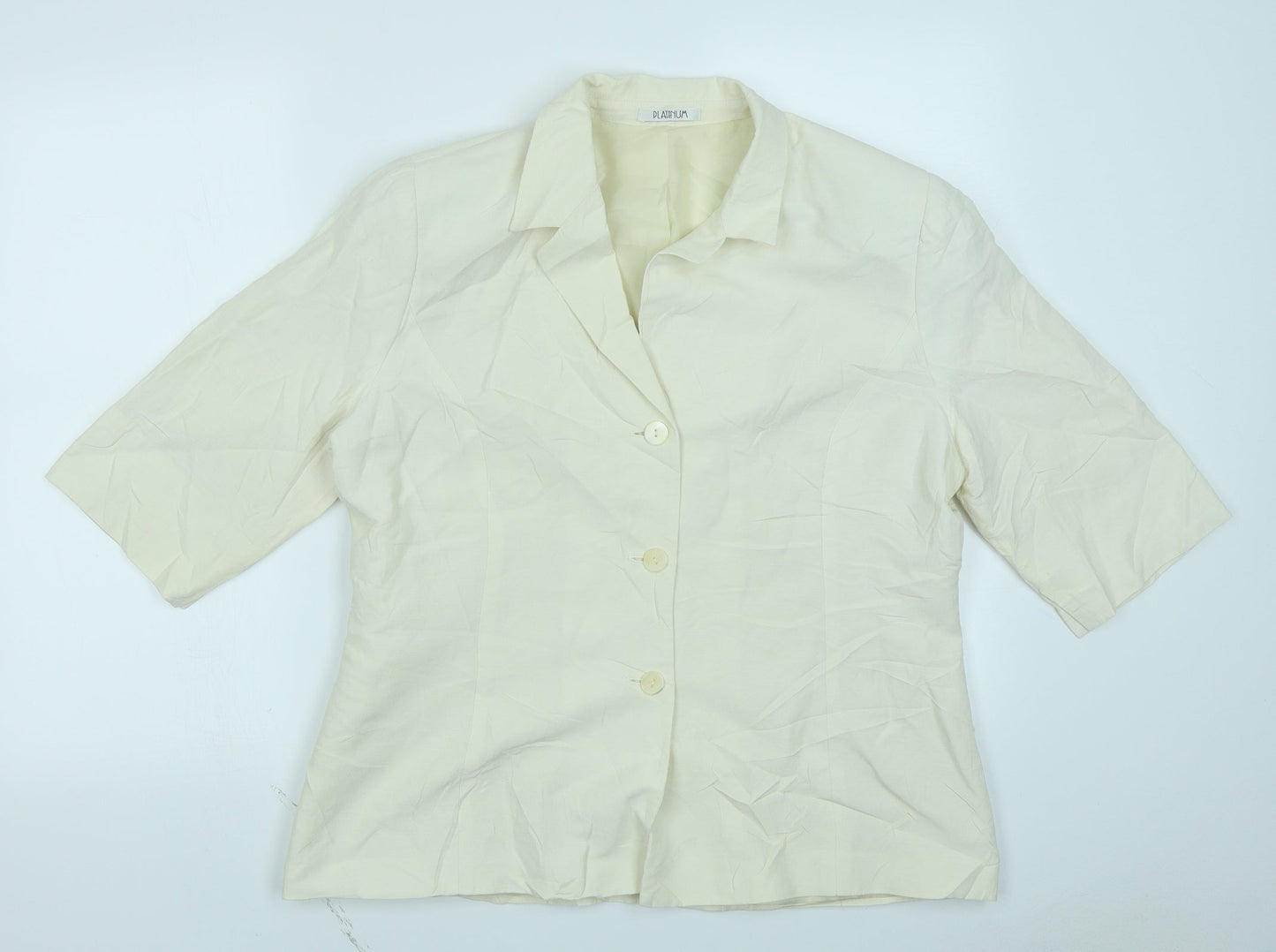 Womens UK Size 16 Platinum White Jacket
