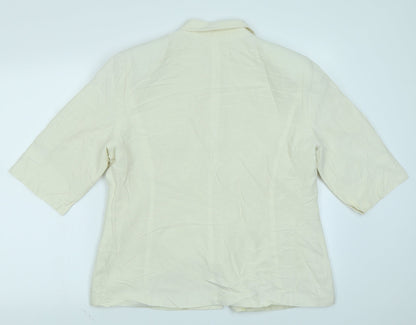 Womens UK Size 16 Platinum White Jacket