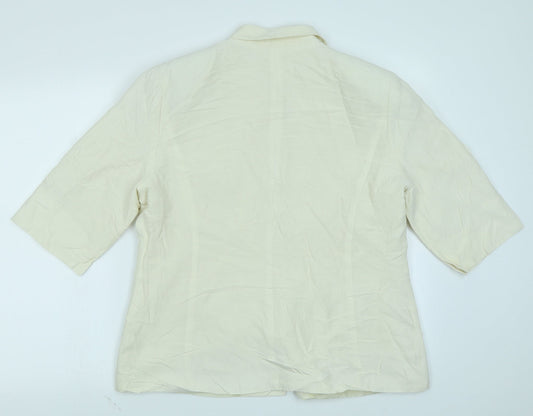 Womens UK Size 16 Platinum White Jacket