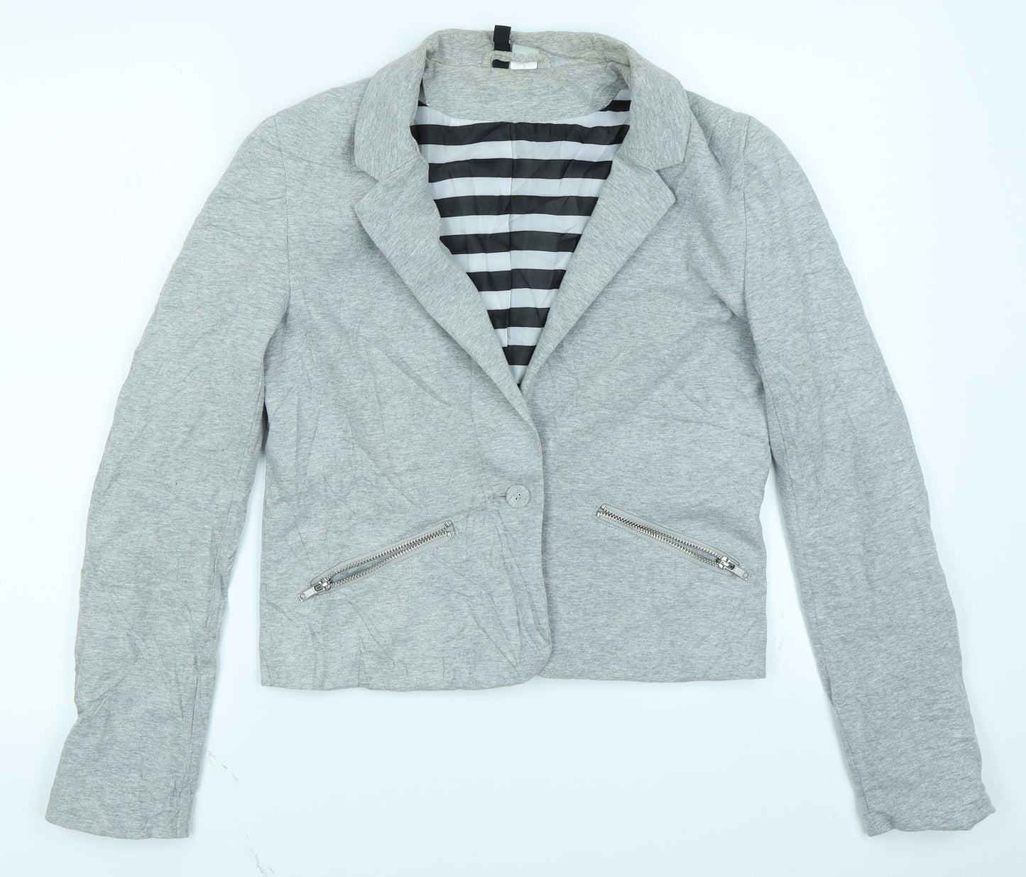 Divided Womens Grey   Jacket Blazer Size 12