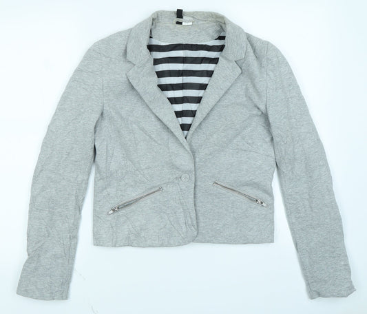 Divided Womens Grey   Jacket Blazer Size 12