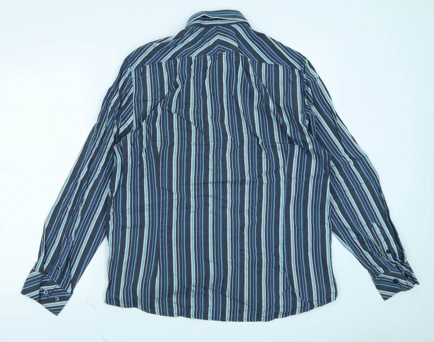 Mens UK Size XL NEXT Blue  Button-Up Long Sleeve Casual Shirt