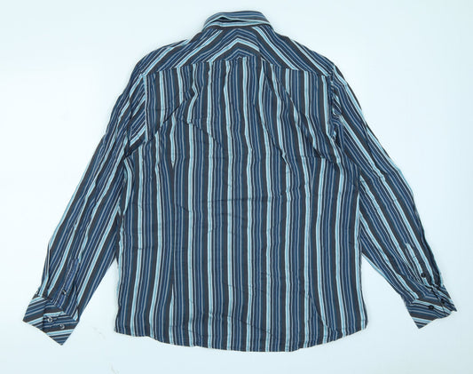 Mens UK Size XL NEXT Blue  Button-Up Long Sleeve Casual Shirt