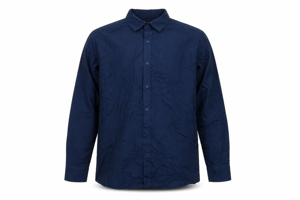 Mens UK Size L F&F Blue  Button-Up Long Sleeve Casual Shirt