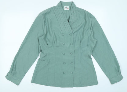 SHE Womens Green   Basic Blouse Size 12