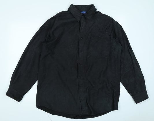 Tribute Mens Black    Button-Up Size L