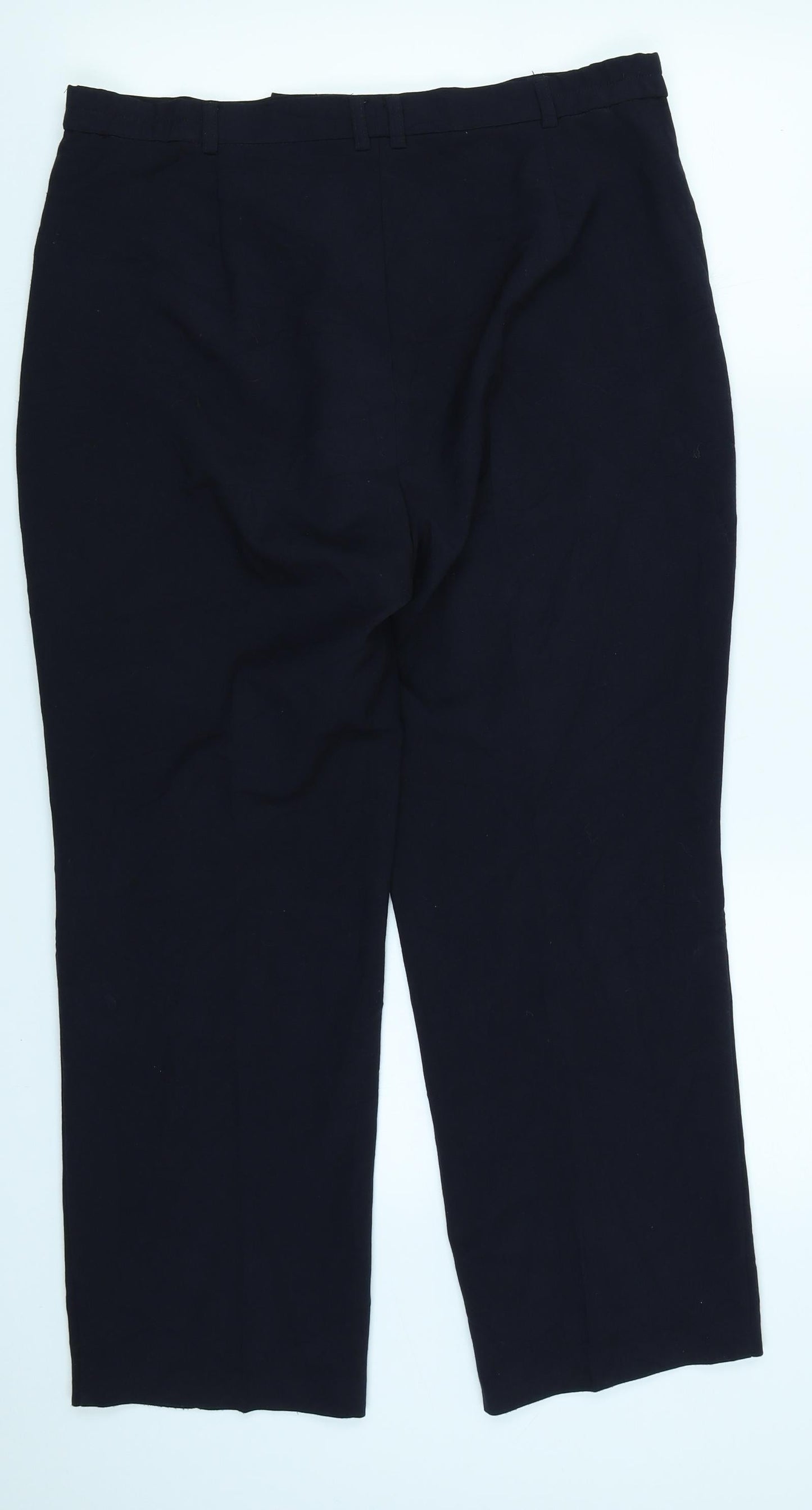 Womens UK Size 14 Marks & Spencer Regular Fit  Blue Trousers