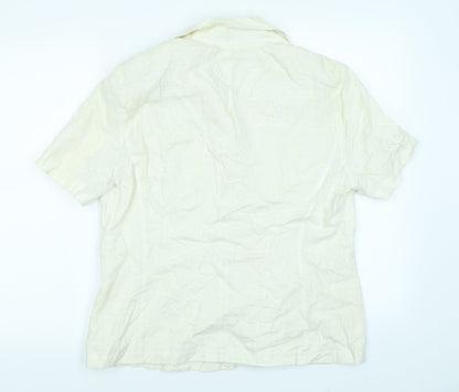 Womens UK Size 16 LUCIA Ivory Basic Button-Up