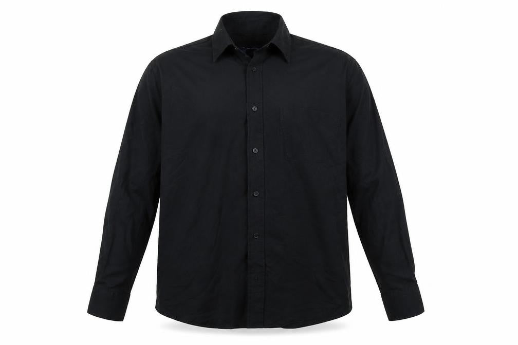 Mens UK Size 15 Tom Hagan Black  Button-Up Long Sleeve Casual Shirt