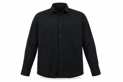 Mens UK Size 15 Tom Hagan Black  Button-Up Long Sleeve Casual Shirt