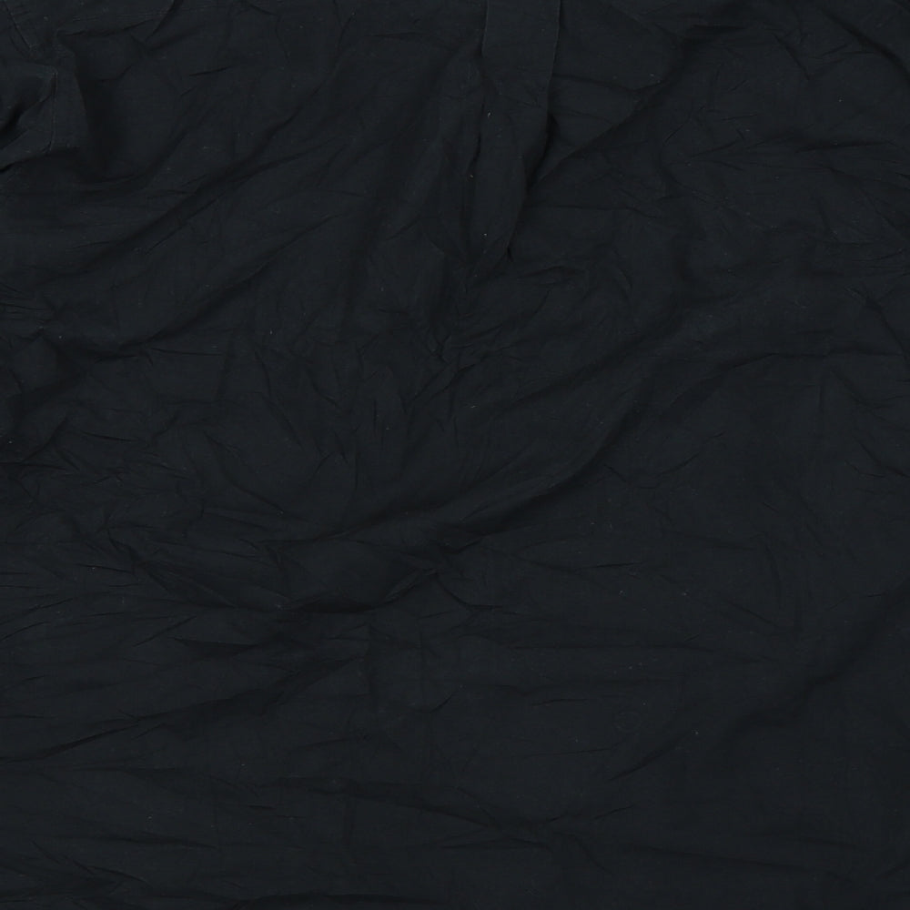 Tom Hagan Mens Black    Button-Up Size 15