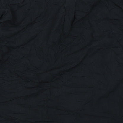 Tom Hagan Mens Black    Button-Up Size 15