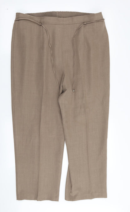 Womens UK Size 20 Berkertex Regular Fit  Brown Trousers