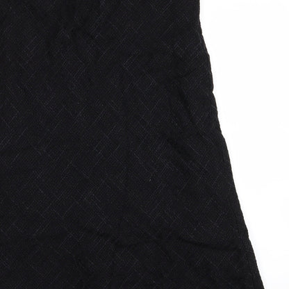 M&S Womens Black   A-Line Skirt Size 12
